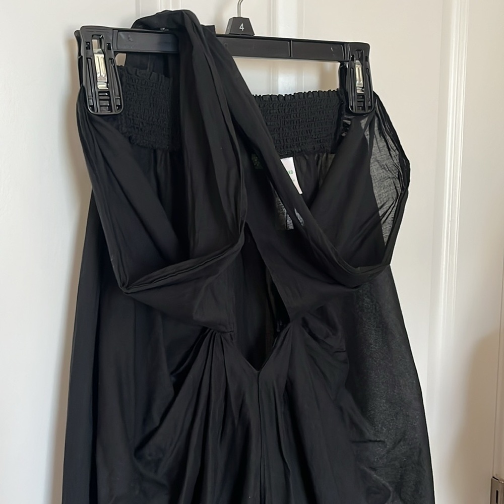 J.Crew Black Sheer Wrap sarong - can be worn several ways - Picture 3 of 6